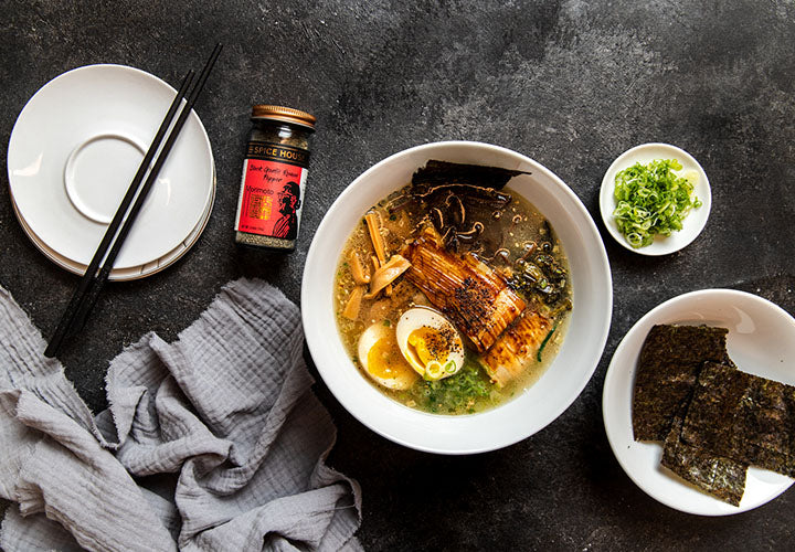 Stir Fried Udon Noodles with Seafood—Kaisen Yaki Udon