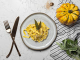 Tagliatelle Pasta in Savory Pumpkin Sauce